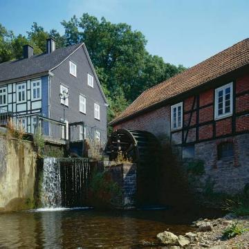 'Stütings Wassermühle' in Belecke, als Korn- und Sägemühle in Betrieb von 1813-1963