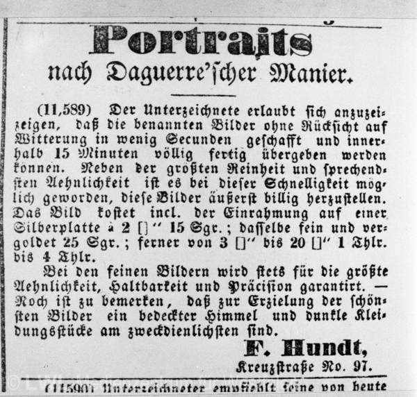 02_412 Aus privaten Bildsammlungen: Der Fotopionier Friedrich Hundt (1807-1887) - Slg. Schellen