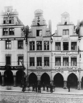 Ladengeschäfte am Prinzipalmarkt 36-37, um 1905?