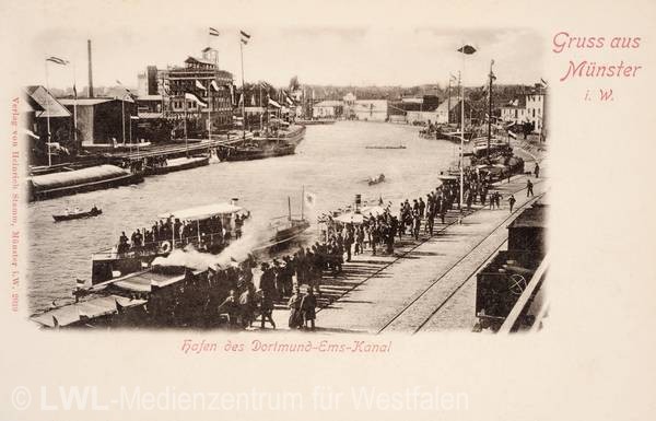 03_3589 Hafeneinweihung Münster 1899 - Aus dem Festalbum des Vereins der Kaufmannschaft zu Münster (Leihgabe)