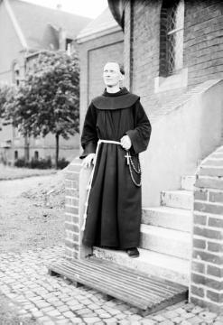 Dr. Joseph Schäfer, Gesellschaftsleben: Besuch bei Pater Gottfried im Franziskanerkloster Stuckenbusch, Recklinghausen, Juli 1915