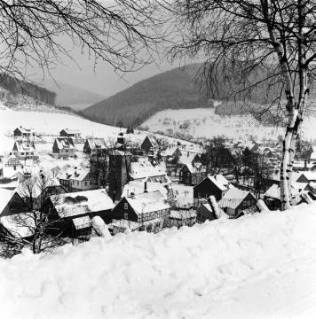 Das winterliche Oberkirchen im Hochsauerland