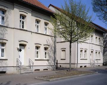 Häuserzeile in der Zechensiedlung Gladbeck-Brauck, zwischen 1906 und 1911 errichtete Wohnkolonie
