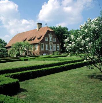 Barockgarten Haus Rüschhaus, angelegt 1745 durch Johann Conrad Schlaun, 1983 in den historischen Zustand zurückversetzt