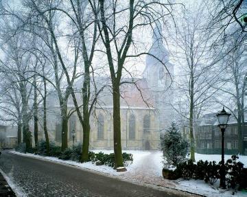 St. Martin-Kirche mit Stiftsplatz in Nottuln, ehemals Stiftskirche des 1811 aufgelösten freiweltlichen Damenstiftes