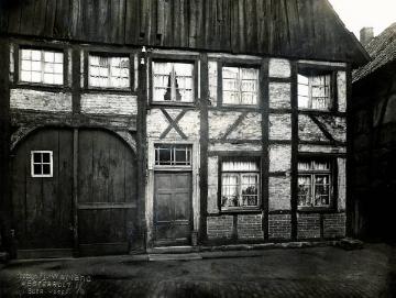 Herten-Westerholt, baufälliges Fachwerkhaus Brandstraße 6, undatiert, 1920er Jahre