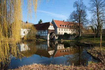 Wirtschaftshof und Mühle (18. Jh.) von Kloster Vinnenberg an der Bever bei Warendorf-Milte