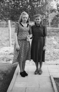 Junge Mädchen aus Nottuln (unbezeichnet), Ende 1940er Jahre