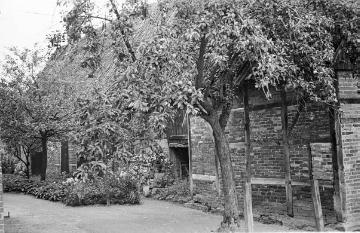 Nottuln, altes Scheunen- oder Stallgebäude an der Mühlenstiege, um 1947
