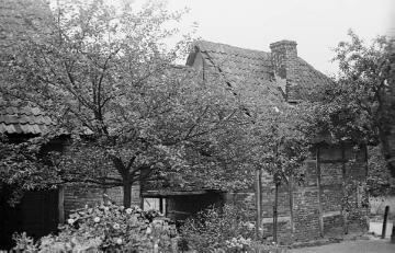 Nottuln, altes Scheunen- oder Stallgebäude an der Mühlenstiege, um 1947