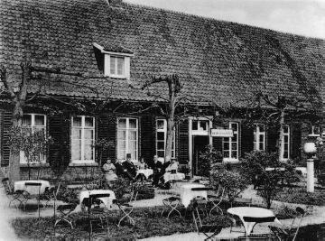 Kaffeewirtschaft Wilhemer im Münster-Kinderhaus, Gasselstiege 631, undatiert, um 1918? (Bildsammlung Heimatmuseum Kinderhaus)