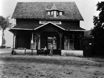 Ausflugslokal Waldschlößchen in Münster-Kinderhaus, Sprakeler Straße 403 - undatiert, 1930er Jahre? (Bildsammlung Heimatmuseum Kinderhaus)