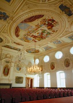 Der barocke "Kaisersaal" von Schloss Corvey, bis 1792 Benediktinerabtei Kloster Corvey