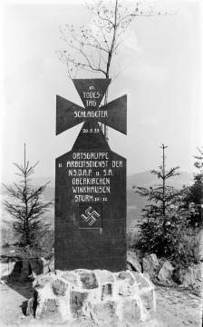 Schlageter-Denkmal auf dem Wilzenberg bei Schmallenberg-Oberkirchen, Juli 1934 - Albert Leo Schlageter (1894–1923), deutscher Freikorpskämpfer