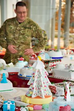 Adventszeit bei der britischen Armee: "Christmas Cake Contest" - Weihnachtskuchen-Wettbewerb in der Wentworth-Kaserne, Herford