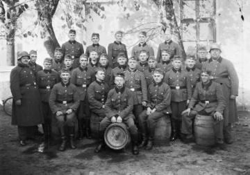 Soldaten zur Zeit des Ersten Weltkriegs, Harsewinkel, um 1914.