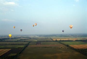 Montgolfiade: Heißluftballone über dem Münsterland