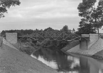 Neue Brücke über die Ems bei Einen, Juli 1936.