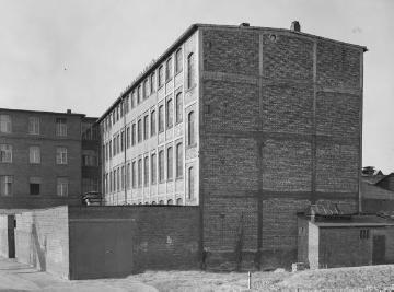 Fabrikgebäude Winkhaus am Bohlweg in Münster, Sep. 1953.