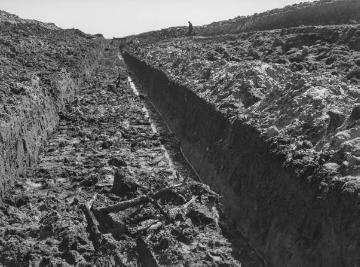 Torfgraben im Groß Heseper Moor, 1938.