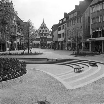 Blick über den Marienplatz auf das Rathaus
