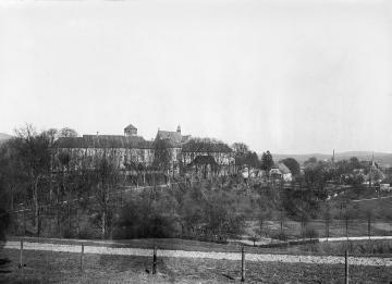 Schloss Iburg, ehemaliges Benediktinerkloster. April 1926
