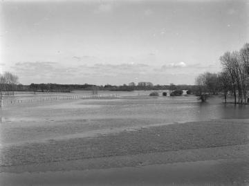 Hochwasser an der Ems, ca. 1935.