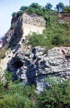 Steinbruch auf dem Jakobsberg bei Porta Westfalica, 1959