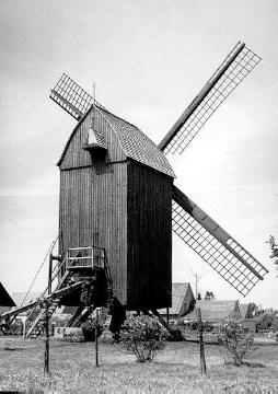Die Bockwindmühle in Oppenwehe, Rückseite