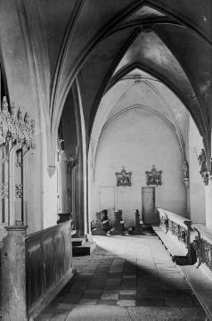 Pfarrkirche Mariae Empfängnis, Harsewinkel-Marienfeld: Partie des Kreuzgangs (?) in der ehemaligen Abteikirche, undatiert.