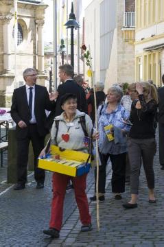 Besucherführung in Telgte anlässlich der Eröffnung des Jakobsweges von Bielefeld nach Wesel am 8. Mai 2015