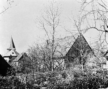 Blick auf Borgeln mit der ev. Pfarrkirche