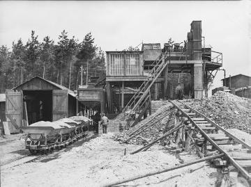 Kieswerk bei Haddorf, Juni 1938.
