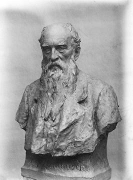 Caspar v. Zumbusch (1830-1915), Porträtbüste - Bildhauer des Standbildes von Wilhelm I im Kaiser-Wilhelm-Denkmal an der Porta Westfalica.