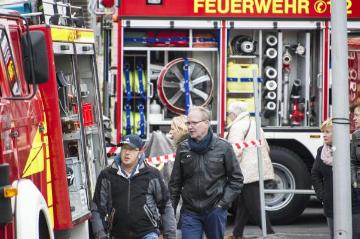 Brochterbecker Frühjahrsschau 2015: Auch die Freiwillige Feuerwehr präsentiert sich auf der alljährlichen Leistungsschau der örtlichen Handels- und Gewerbebetriebe an einem verkaufsoffenen Wochenende im März.