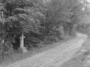 Mordkreuz der Mersche von Tilbeck im oberen Stevertal, Juli 1936.