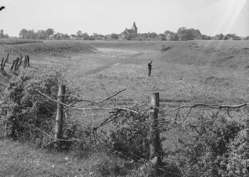 Überschwemmungstal der Ems am Westufer, westlich von Gimbte, 1934.