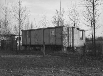Wochenendhäuser an der Werse bei Stapelskotten, Feb. 1938.