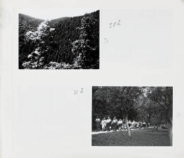 Richard Schirrmann, Fotoalbum: Wanderführerlehrgang ("H.W.F.Lehrgang") in der Hans Breuer-Jugendherberge in Schwarzburg, Thüringen, undatiert, um 1935?