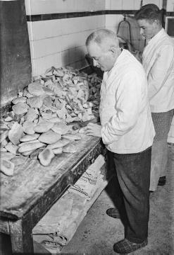 Bäcker Strack beim "Timpkenbacken", Enger. Undatiert, 1940er Jahre?
