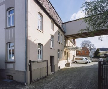 Cigarrenfabrik August Schuster in Bünde, Blumenstraße, gegründet 1909. Ansicht im März 2015.