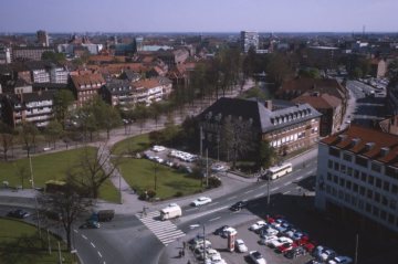 Blick über die Promenade in die östliche Altstadt - aufgenommen vom Kreishaus am Ludgeriplatz