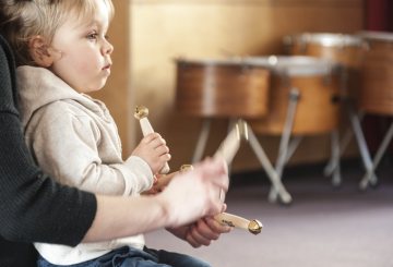 Musikalische Früherziehung von Vorschulkindern in der Musikschule Herford (Goebenstraße). Juni 2013.
