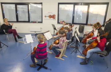 Musikschule Löhne, Violinenklasse. Dezember 2014. 