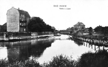 Die Lippe bei Bad Hamm (Hamm-Mark). Undatiert.