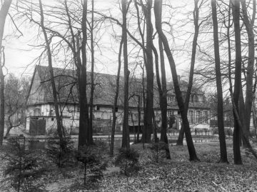 Münster, Ökonomieanbau von Haus Wienburg,1916 - im Zweiten Weltkrieg zerstört, 1961 als Hotel- und Gaststättenbetrieb neu errichtet.