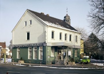 Spar- und Darlehnskasse in Hamm-Rhynern. Standort unbezeichnet, undatiert, um 1985.