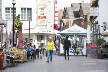 Werne-Altstadt: Historischer Stadtkern am Markt Höhe Steinstraße. September 2016.