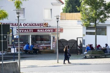 Bergkamen-Innenstadt: Türkisches Restaurant an der Ebertstraße. September 2016.