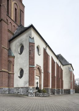 Kath. St. Marienkirche, Fröndenberg - erbaut 1893/1895, Neogotik. Auf dem Sodenkamp. Dezember 2017.